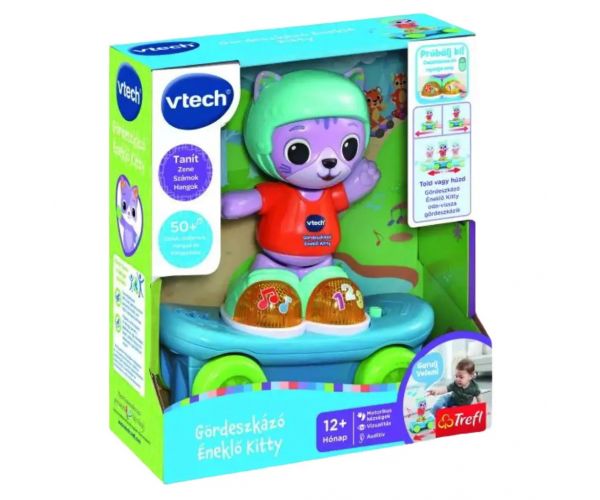 Tanuló gördeszkázó cica bébijáték - V-Tech