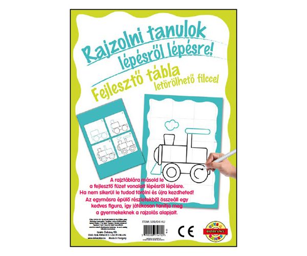 Učim crtati didaktička ploča za dječake