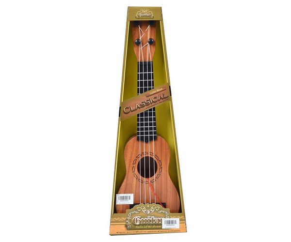 Ukulele sa drvenim uzorkom