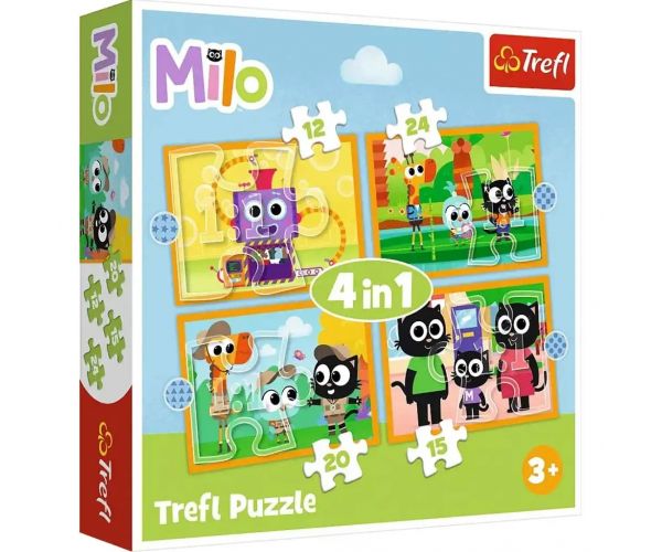 Ismerd meg Milot és barátait 4az1-ben puzzle szett - Trefl