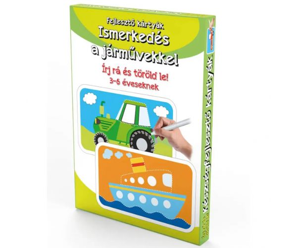 Ismerkedés a járművekkel – Fejlesztő kártyák 3-6 éveseknek