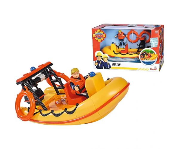 Sam a tűzoltó: Neptun motorcsónak Penny figurával - Simba Toys