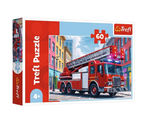 Tűzoltóautó 60db-os puzzle - Trefl