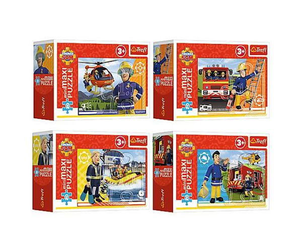 Vatrogasac Sam heroj mini maxi 20kom puzzle 4 vrste - Trefl