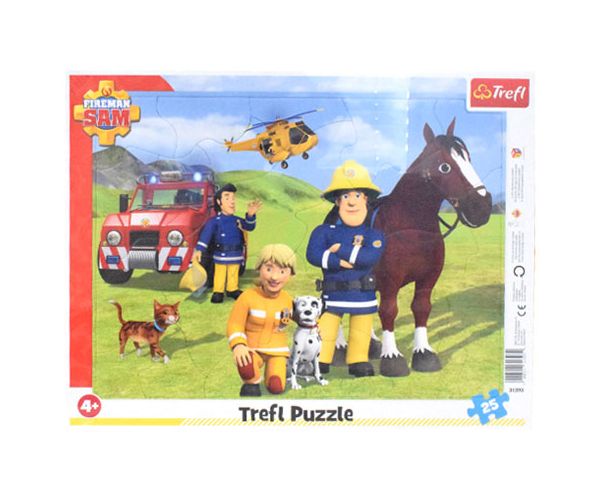 Vatrogasac Sam: Uvijek na oprezu uokvirene puzzle od 25kom - Trefl