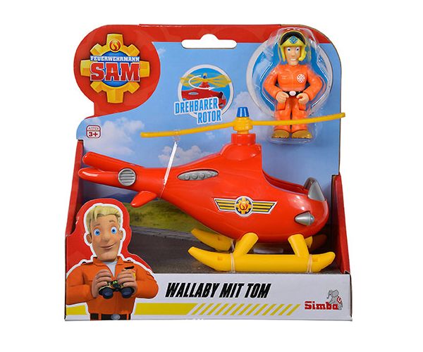 Vatrogasac Sam: Wallaby helikopter sa Tom figurom - Simba Toys