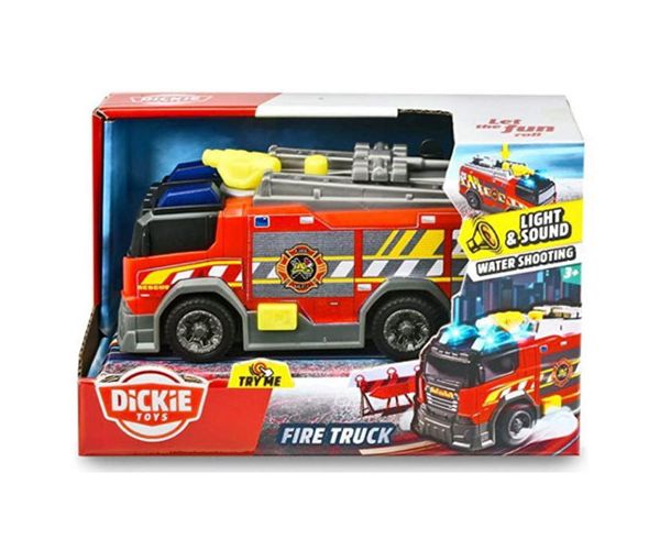 Vatrogasno vozilo sa crijevom za prskanje, svjetlom i zvukom 15cm - Dickie Toys
