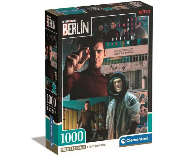 A nagy pénzrablás: Berlin izgalmas jelenetek 1000db-os Compact puzzle 50x70cm - Clementoni