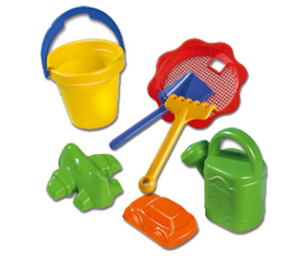Veliki set za igru u pijesku sa valovitom kanticom od 7 dijelova - D-Toys