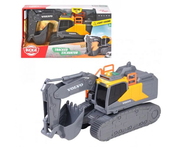 Volvo kotrógép fény és hang effektekkel 23cm - Dickie Toys