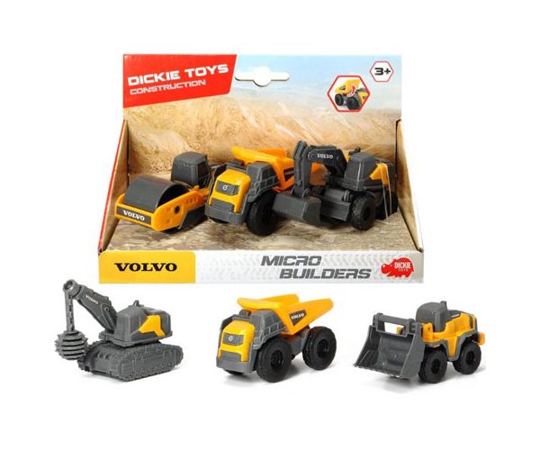 Volvo strojevi set od 3kom - dvije vrste - Dickie Toys