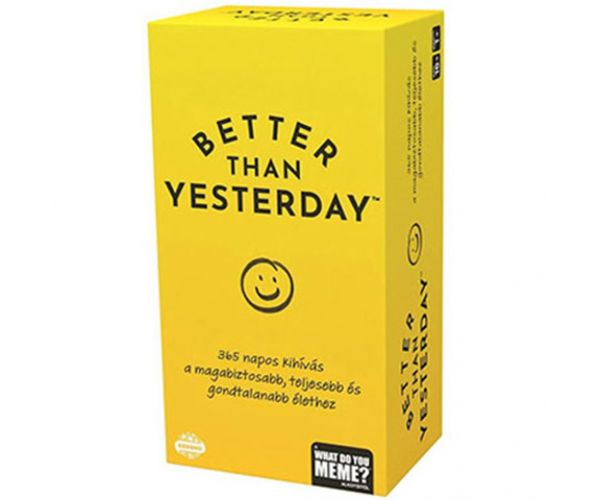 WDYM Better Than Yesterday motivacijska igra