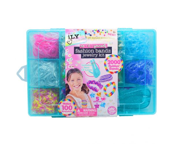 WeCool: ILY DIY set za izradu narukvica od gumenih traka s perlicama