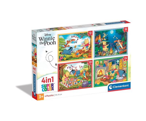 Winnie the Pooh 4 u 1 puzzle - Clementoni