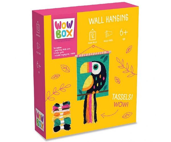 WowBox: Kreativni set za izradu makrame zidnog ukrasa s motivom tukana