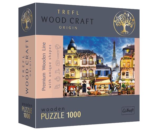 Wood Craft: Francuska 1000 kom vrhunske drvene puzzle - Trefl