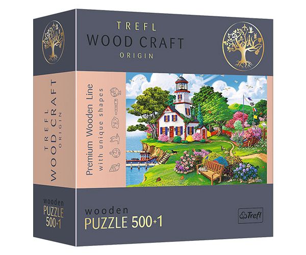 Wood Craft: Puzzle ljetna luka 500 + 1kom - Trefl