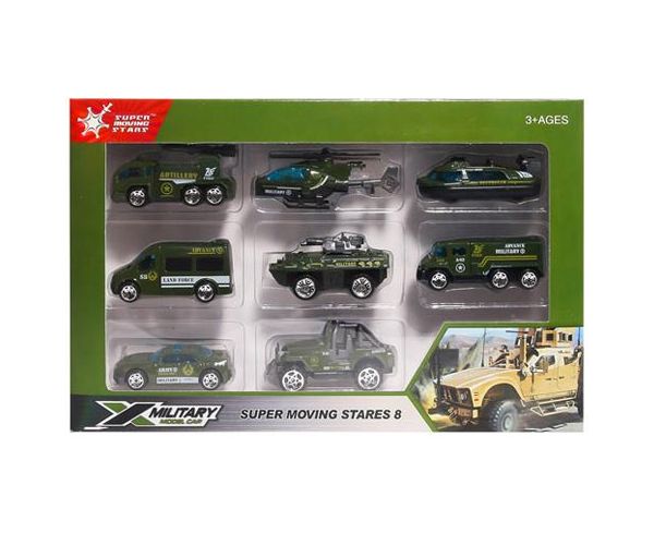X-Military vojni mali automobilski set od 8 komada
