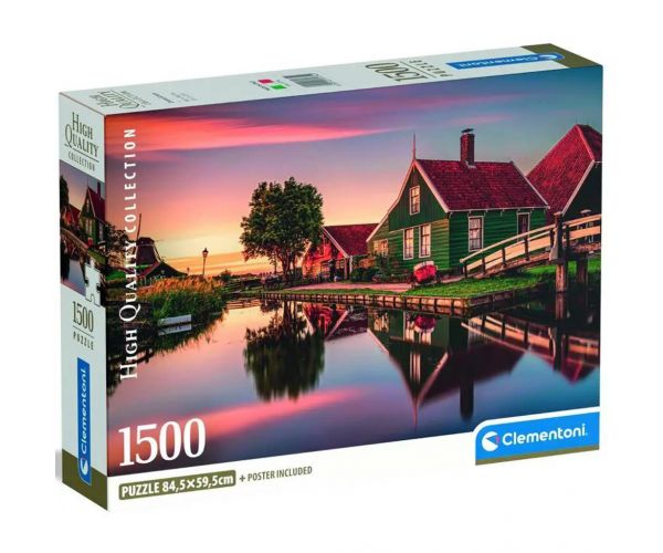 Zaanse Schans HQC 1500 darabos puzzle - Clementoni