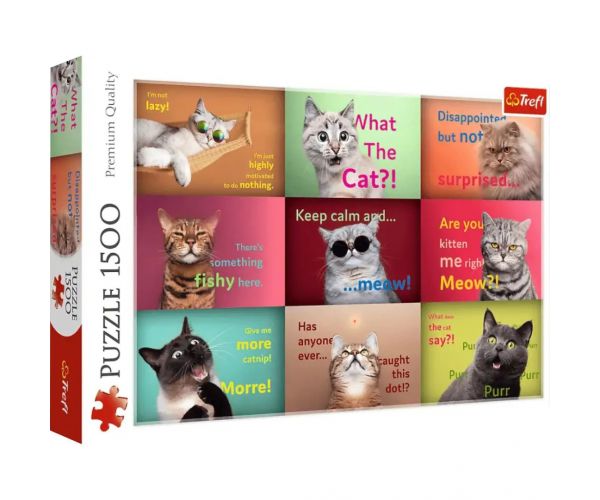 Mókás cicák 1500db-os puzzle - Trefl