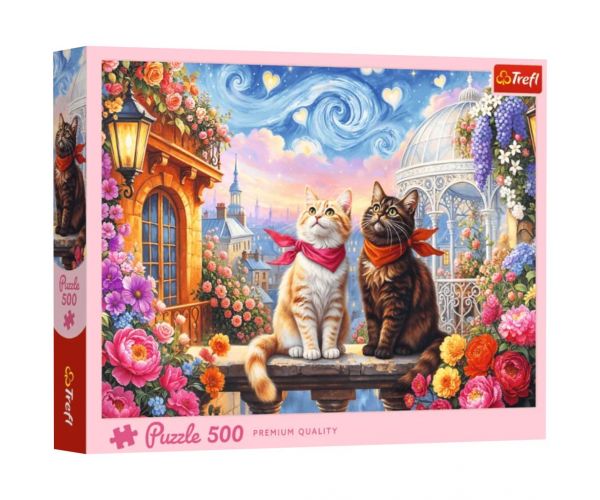 Szerelmes cicák Premium Quality 500 db-os puzzle – Trefl
