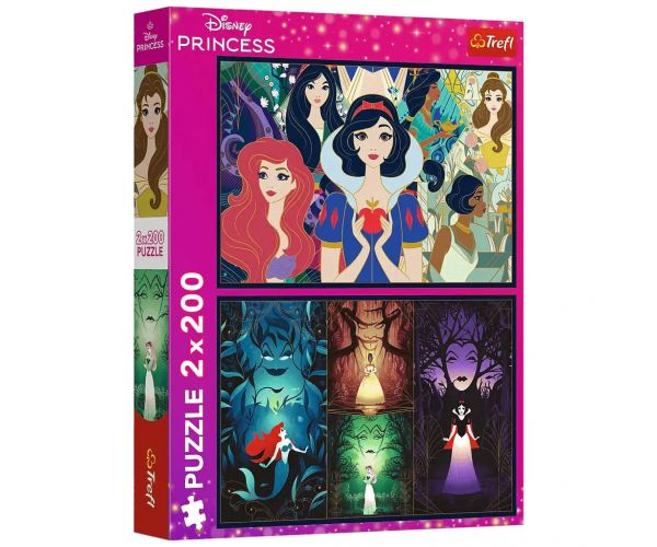 Disney elbűvölő hercegnők 2x200db-os puzzle - Trefl