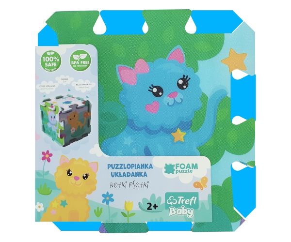 Zaigrane mace spužvaste puzzle - Trefl