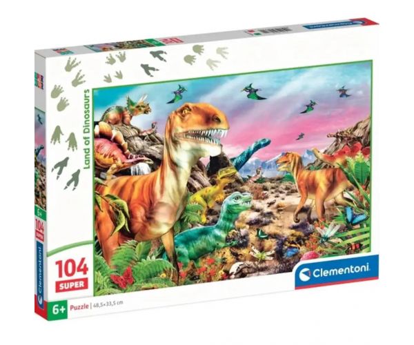 Dinók földje 104db-os Super puzzle - Clementoni
