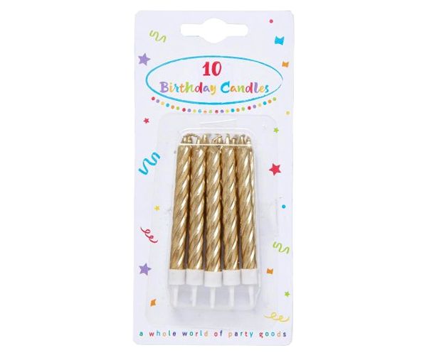Zlatne svijeće 10kom