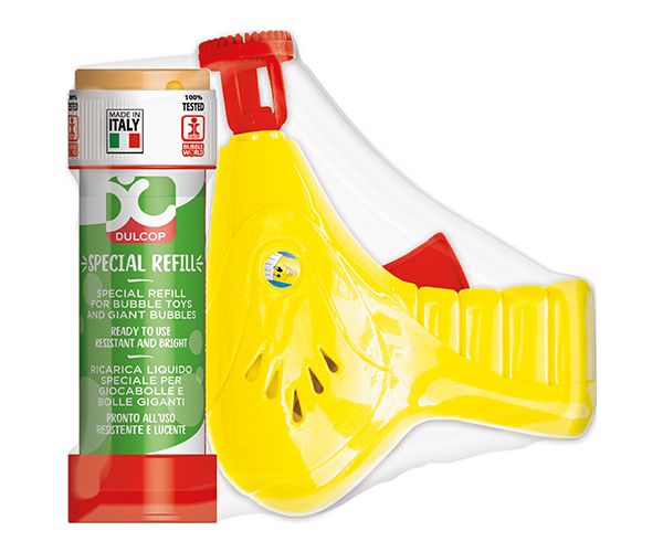 Žuti pištolj za mjehuriće 60ml tekućine na dar